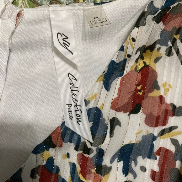 NY Collection petite empire waist floral flutter sleeve dress Size PL - Picture 2 of 6